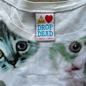 Drop Dead Clothing All Over Print Cat Shirt
